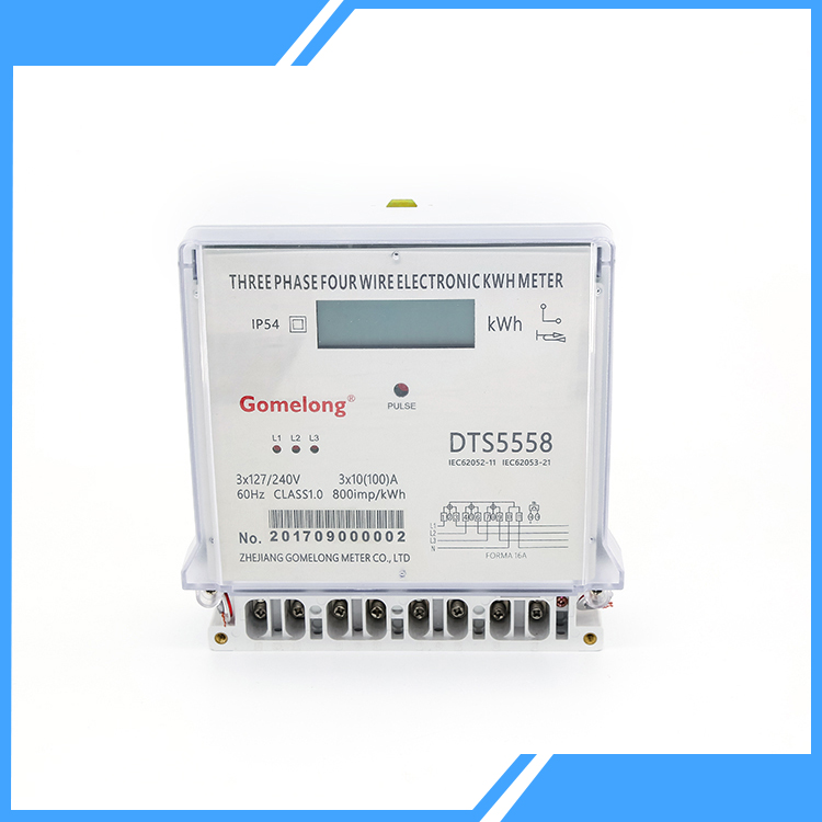 DTSD5558 Hiru Fase LCD Kwh Neurgailua CT